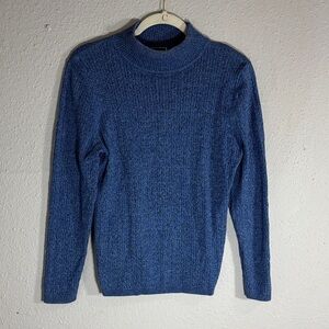 Karen Scott Women's Blue Crewneck Sweater